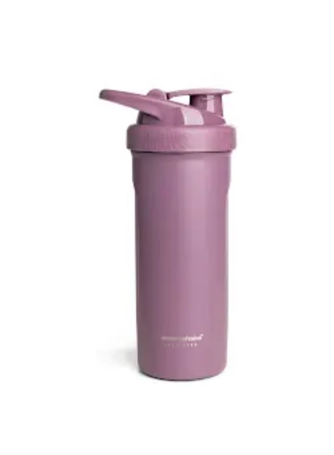Smartshake Insulated Stainless Steel Blender Shaker Cup for Protein Mixes, Shakes and Pre Workout – 750ml 25oz Double-Walled Vacuum Insulated Water Bottle for Hot & Cold Drinks – BPA-Free (Dusty Plum)